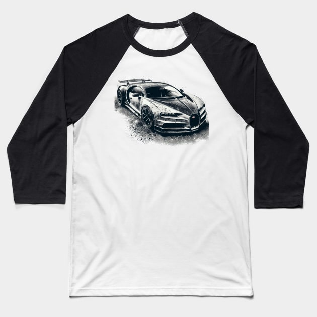 Bugatti Chiron Baseball T-Shirt by Vehicles-Art